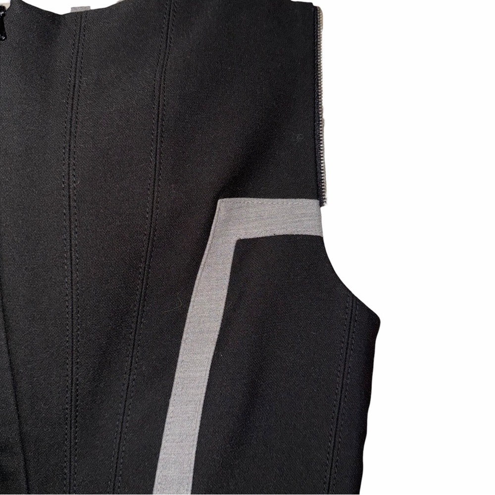 Karen Millen Black and Gray Sleeveless Size 6 Dress - Picture 6 of 8